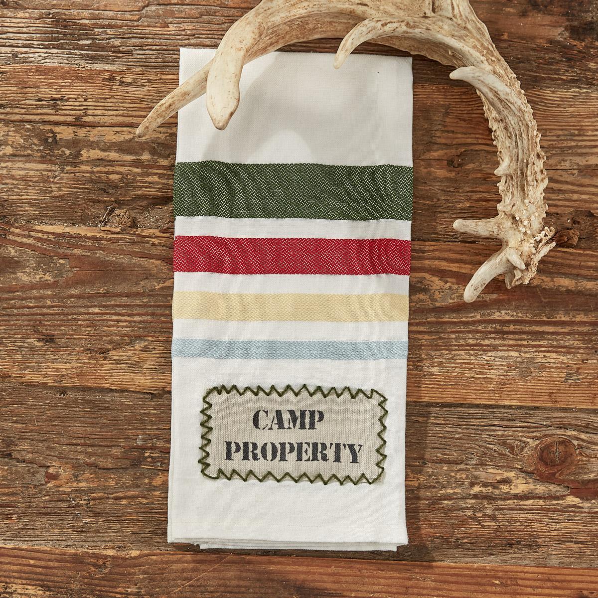 Camp Stripe Decorative Dishtowel - Set of 2 Park Designs - The Fox Decor