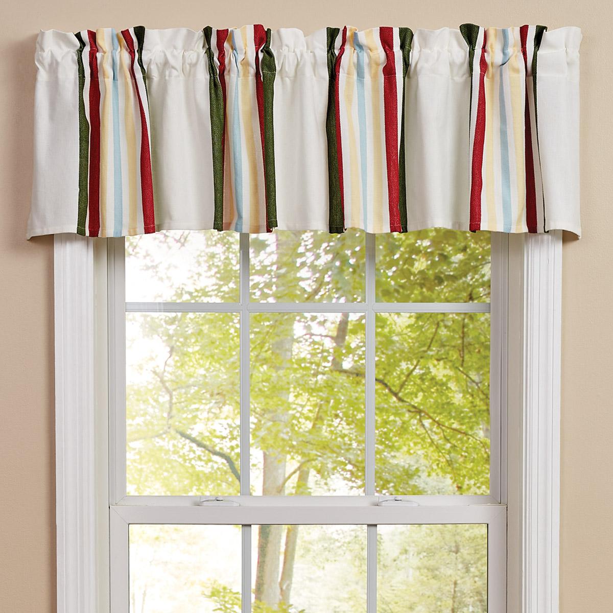 Camp Stripe Valance 14" L - Park Designs - The Fox Decor