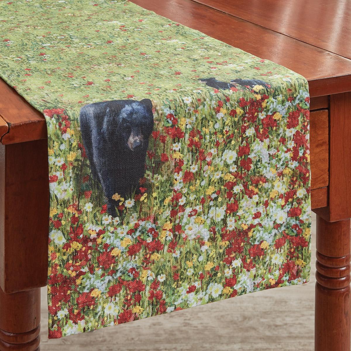 Hello Bear Table Runner 54" L - Set of Park Designs - The Fox Decor