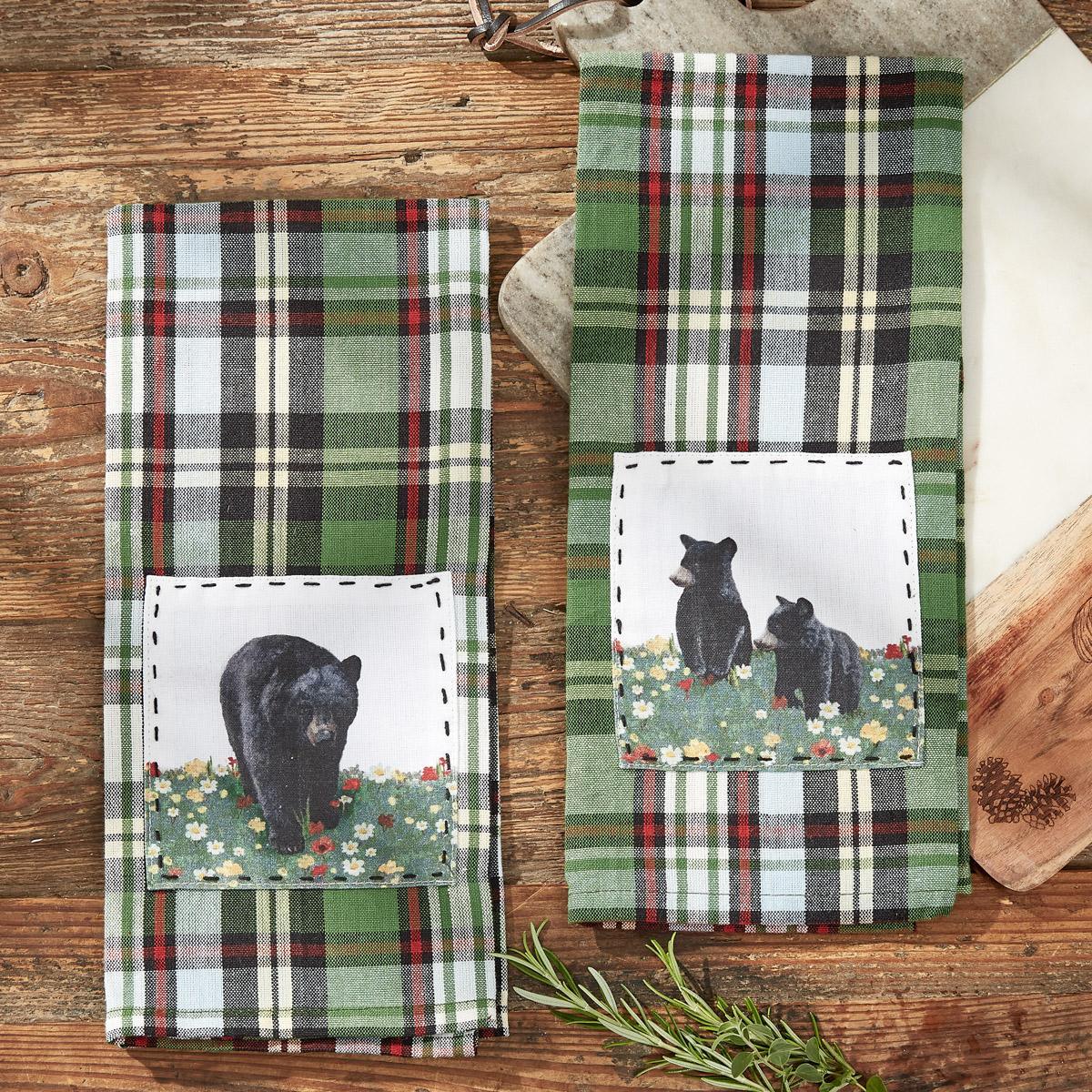 Happy Trails Mama Bear Dishtowel - Set of 2 Park Designs - The Fox Decor