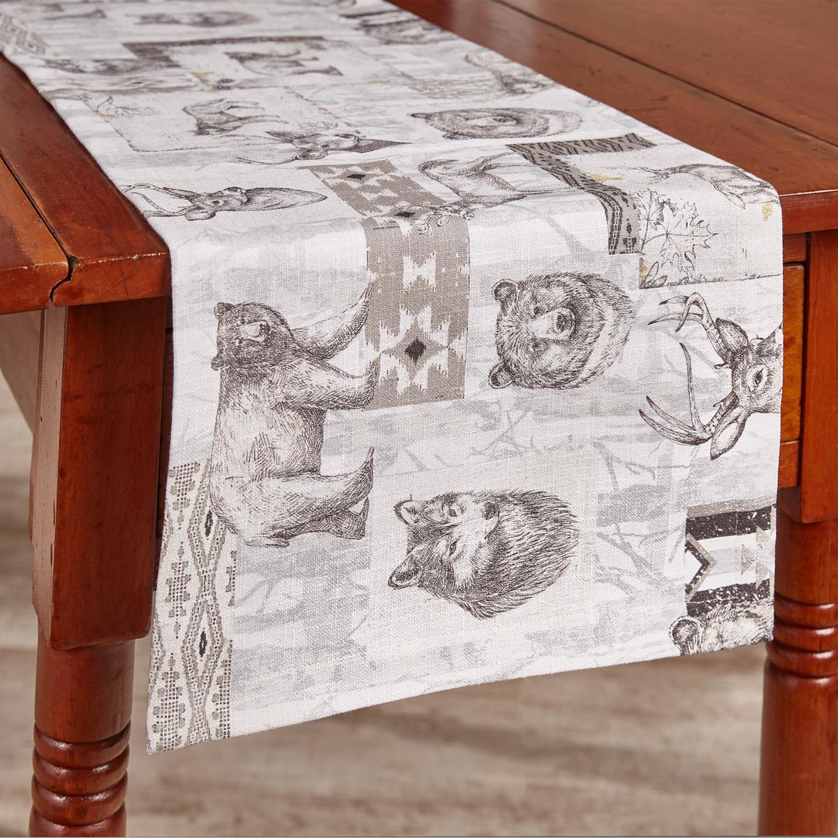 Wild And Beautiful Table Runner 54"L - The Fox Decor