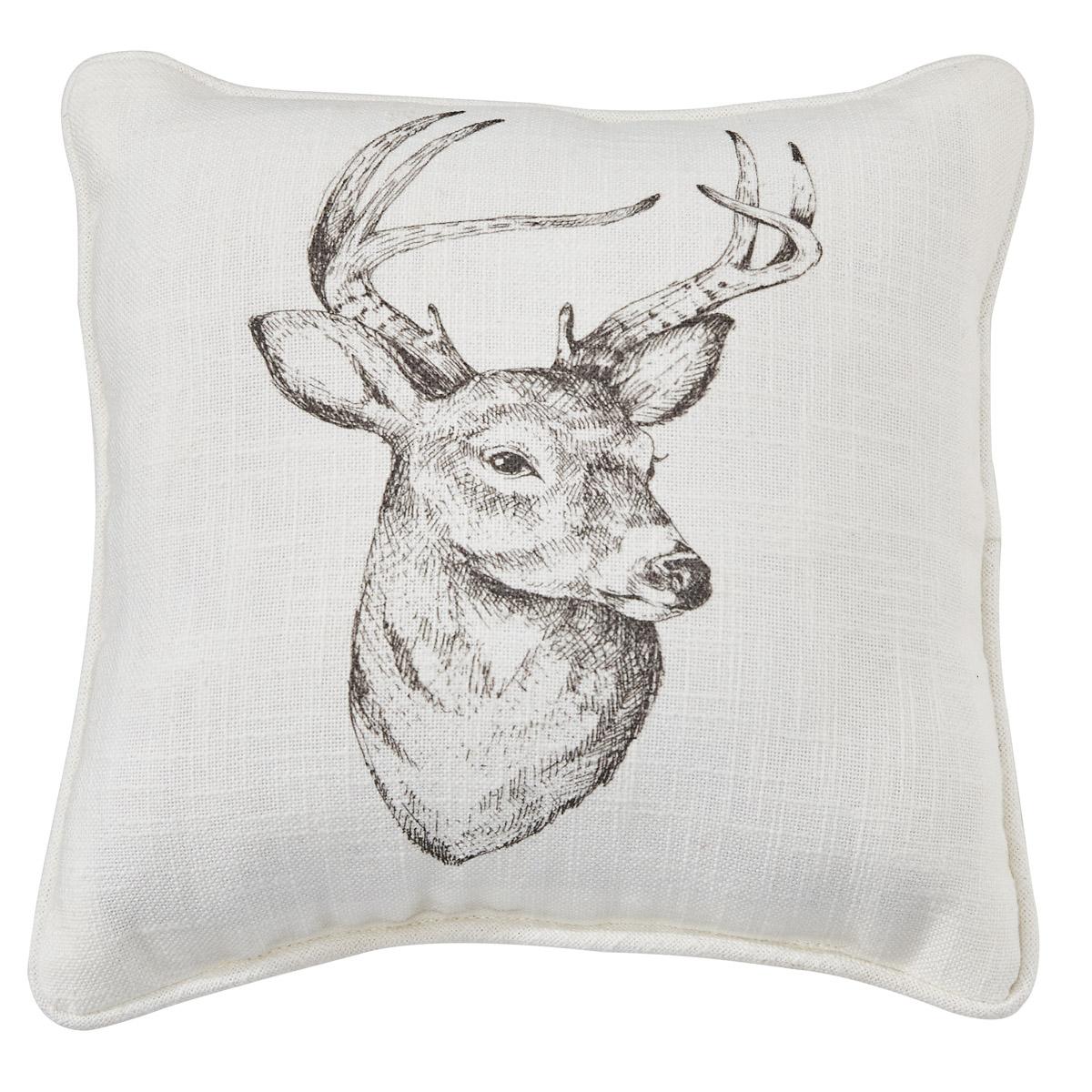 Wild And Beautiful Deer Printed Pillow 10" - The Fox Decor