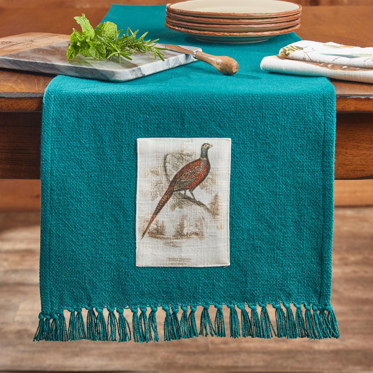 Pheasant Run Patch Table Runner 54"L - The Fox Decor