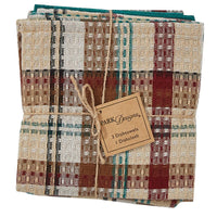 Gamekeeper Plaid 3 Dishtowel/1 Dishcloth Set - Park Designs - The Fox Decor