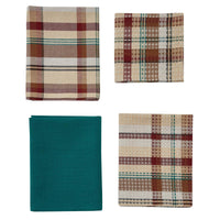 Gamekeeper Plaid 3 Dishtowel/1 Dishcloth Set - Park Designs - The Fox Decor