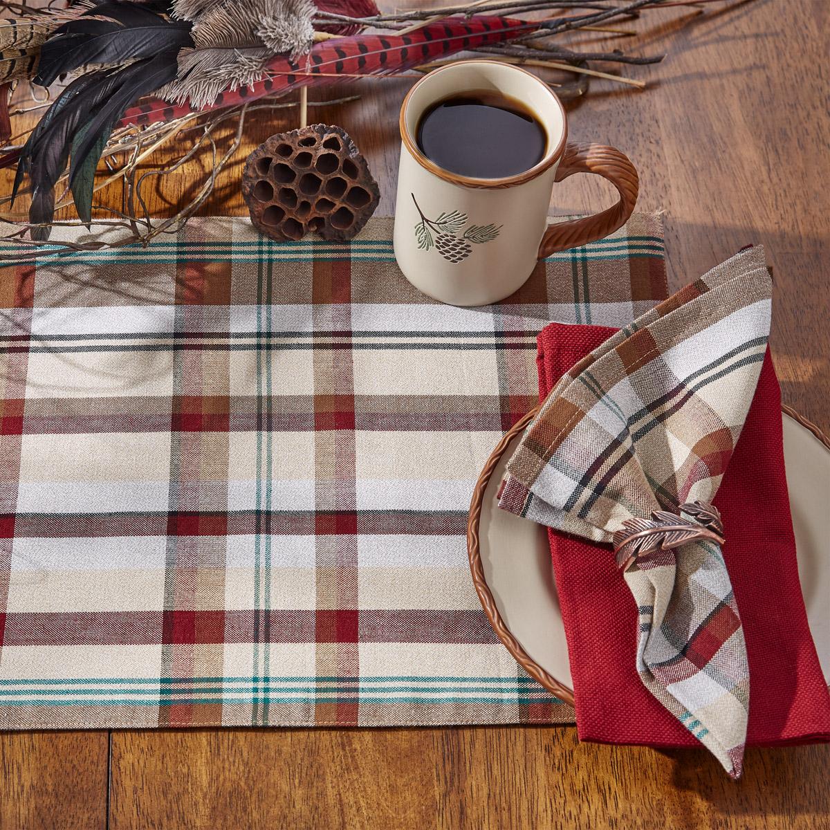 Gamekeeper Plaid Table Runner 54"L - Set of 2 Park Designs - The Fox Decor