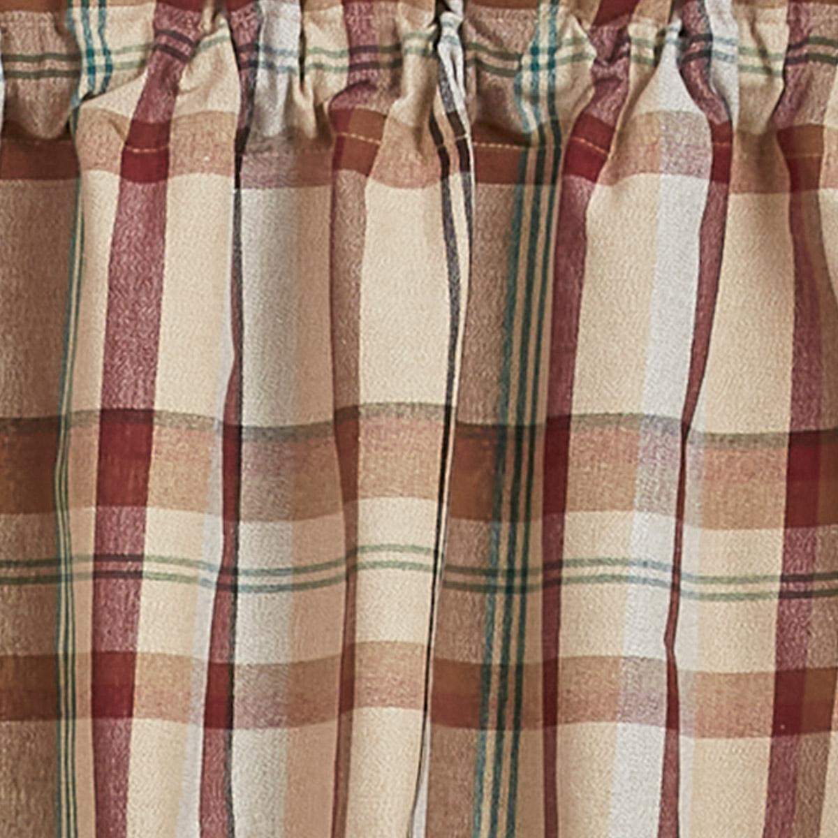 Gamekeeper Plaid Valance 14"L - Park Designs - The Fox Decor