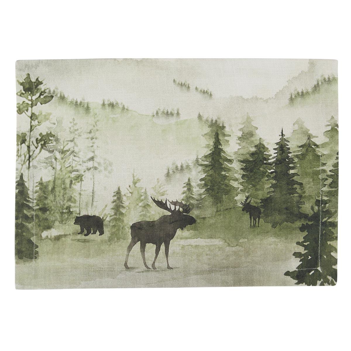Watercolor Wildlife Placemat - The Fox Decor