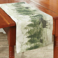Watercolor Wildlife Table Runner 36