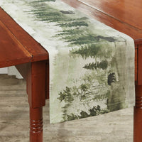 Watercolor Wildlife Table Runner 54