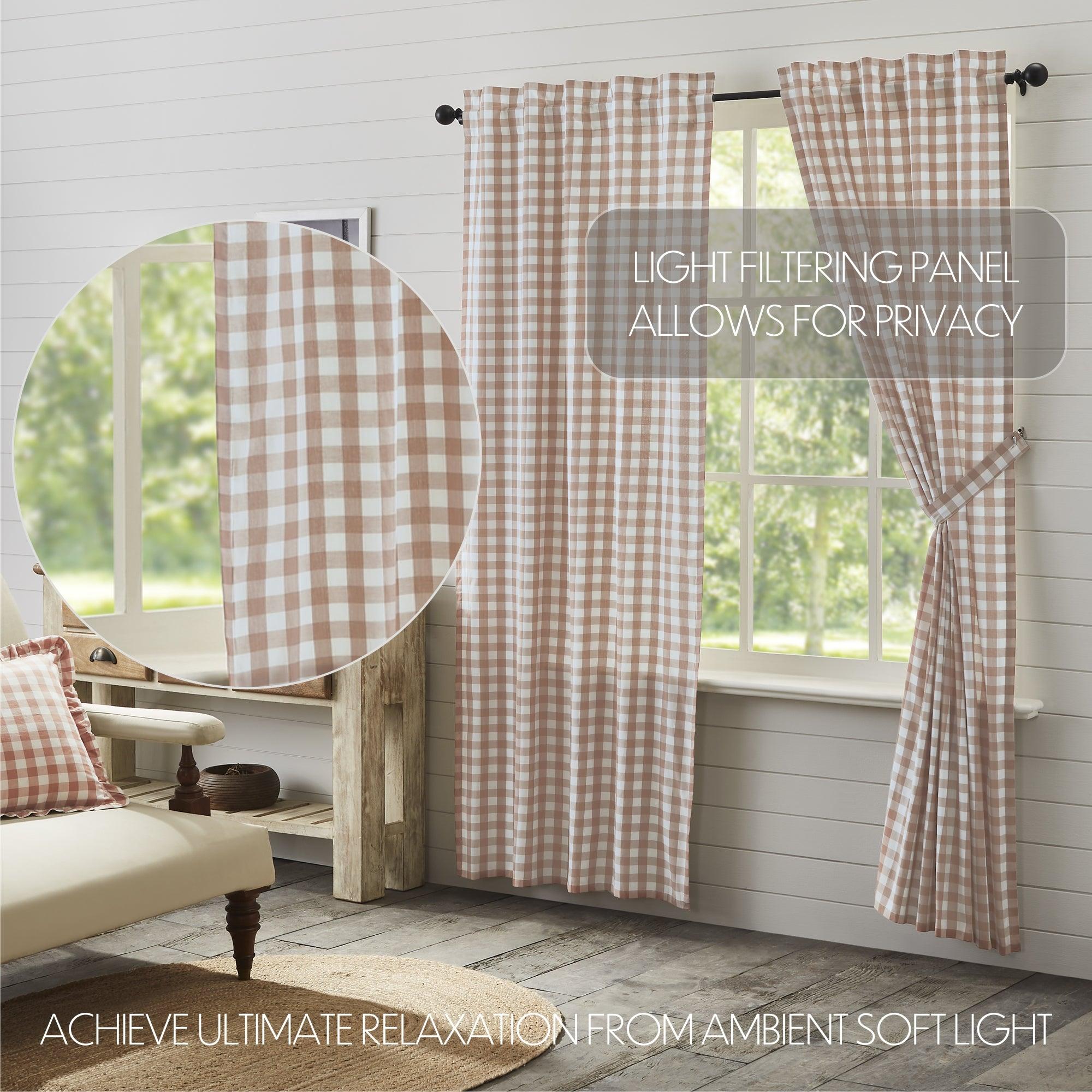 Annie Buffalo Portabella Check Panel Set of 2 84x40 VHC Brands - The Fox Decor