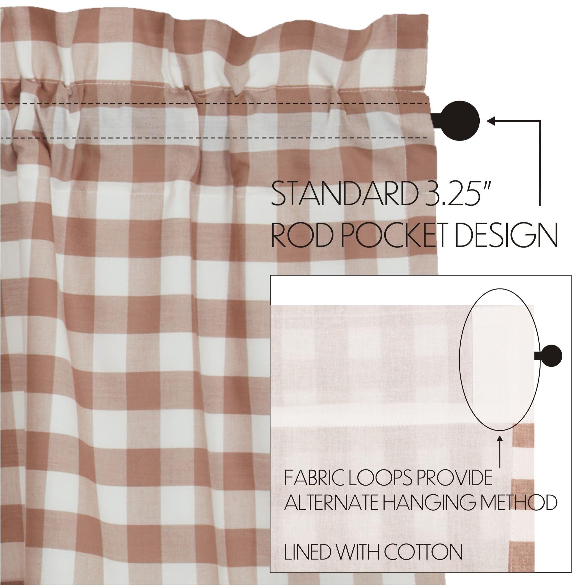 Annie Buffalo Portabella Check Panel Set of 2 84x40 VHC Brands - The Fox Decor