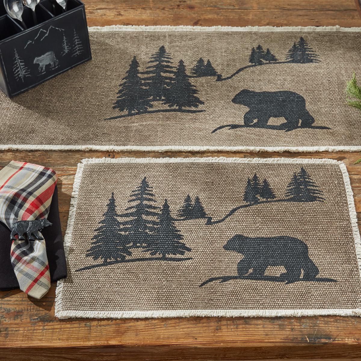 Bear Scene Table Runner - 36"L Park Designs - The Fox Decor