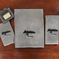 Grey Area Loon Hand Towels - Park Designs - The Fox Decor