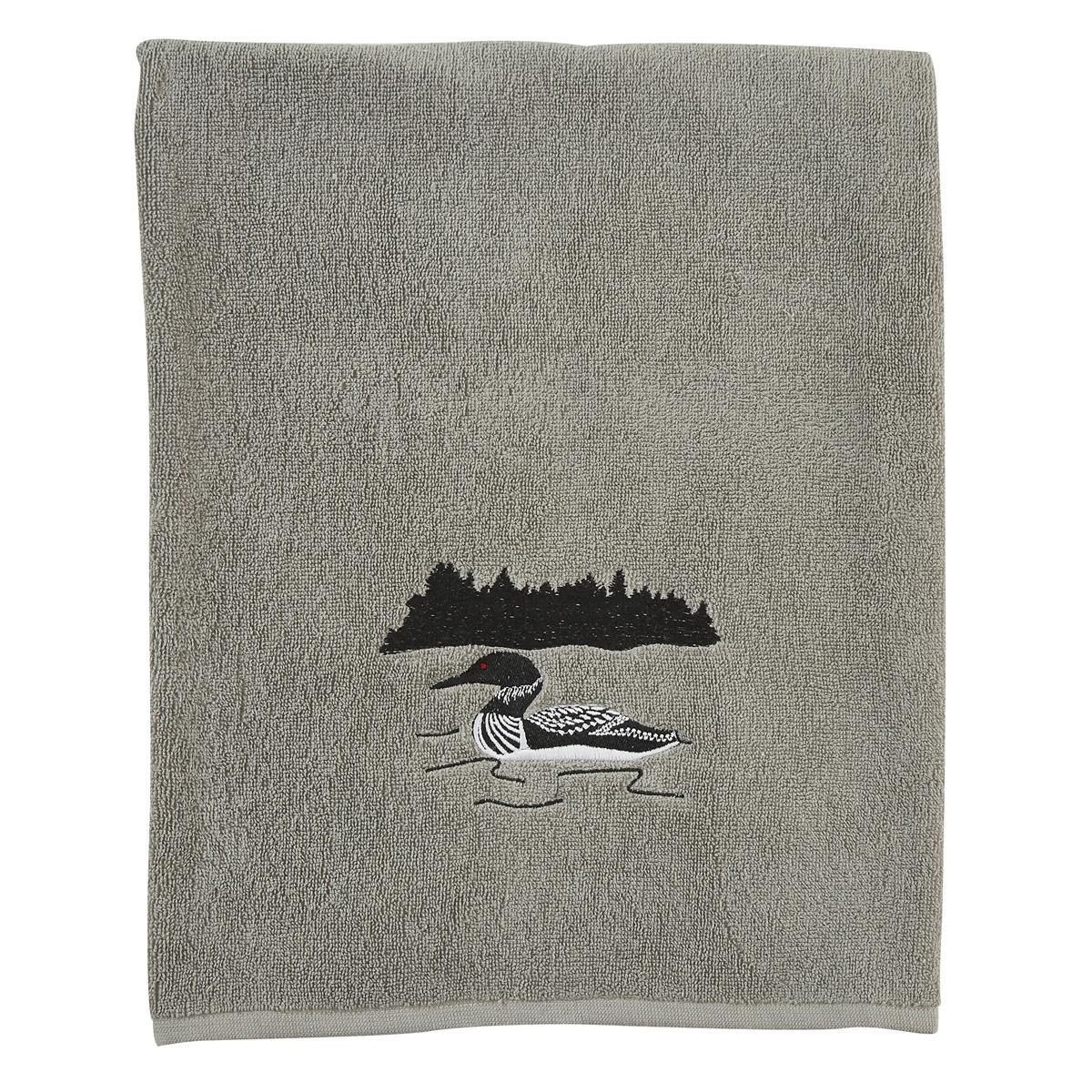 Grey Area Loon Bath Towel - Park Designs - The Fox Decor