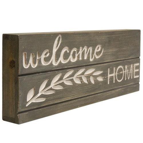 Welcome Home Engraved Pallet Look Sign - The Fox Decor