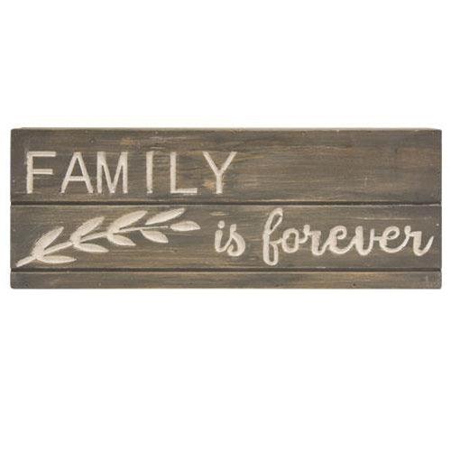 Family Is Forever Engraved Pallet Look Sign - The Fox Decor