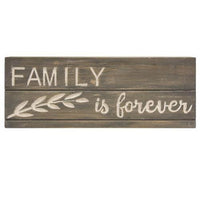 Family Is Forever Engraved Pallet Look Sign - The Fox Decor