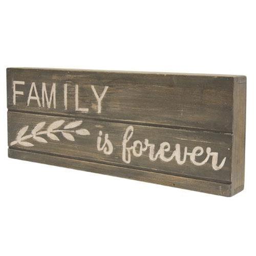 Family Is Forever Engraved Pallet Look Sign - The Fox Decor