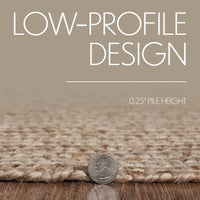 Natural Jute Braided Rug Oval 20