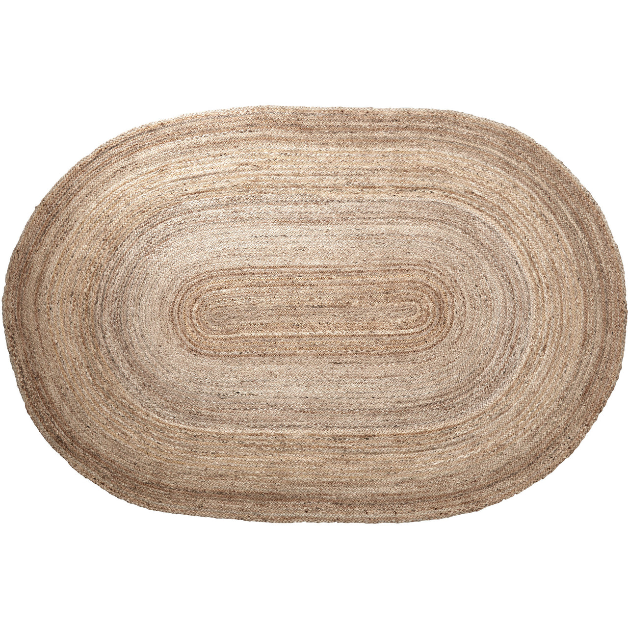 Natural Jute Rug Oval w/ Pad 72x108