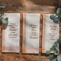 Exercise Makes You Look Sentiment Dishtowel - Set of 6 Park Designs - The Fox Decor