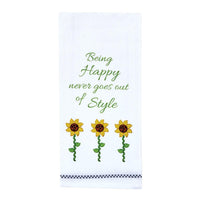 Being Happy Dishtowels - Park Designs - The Fox Decor