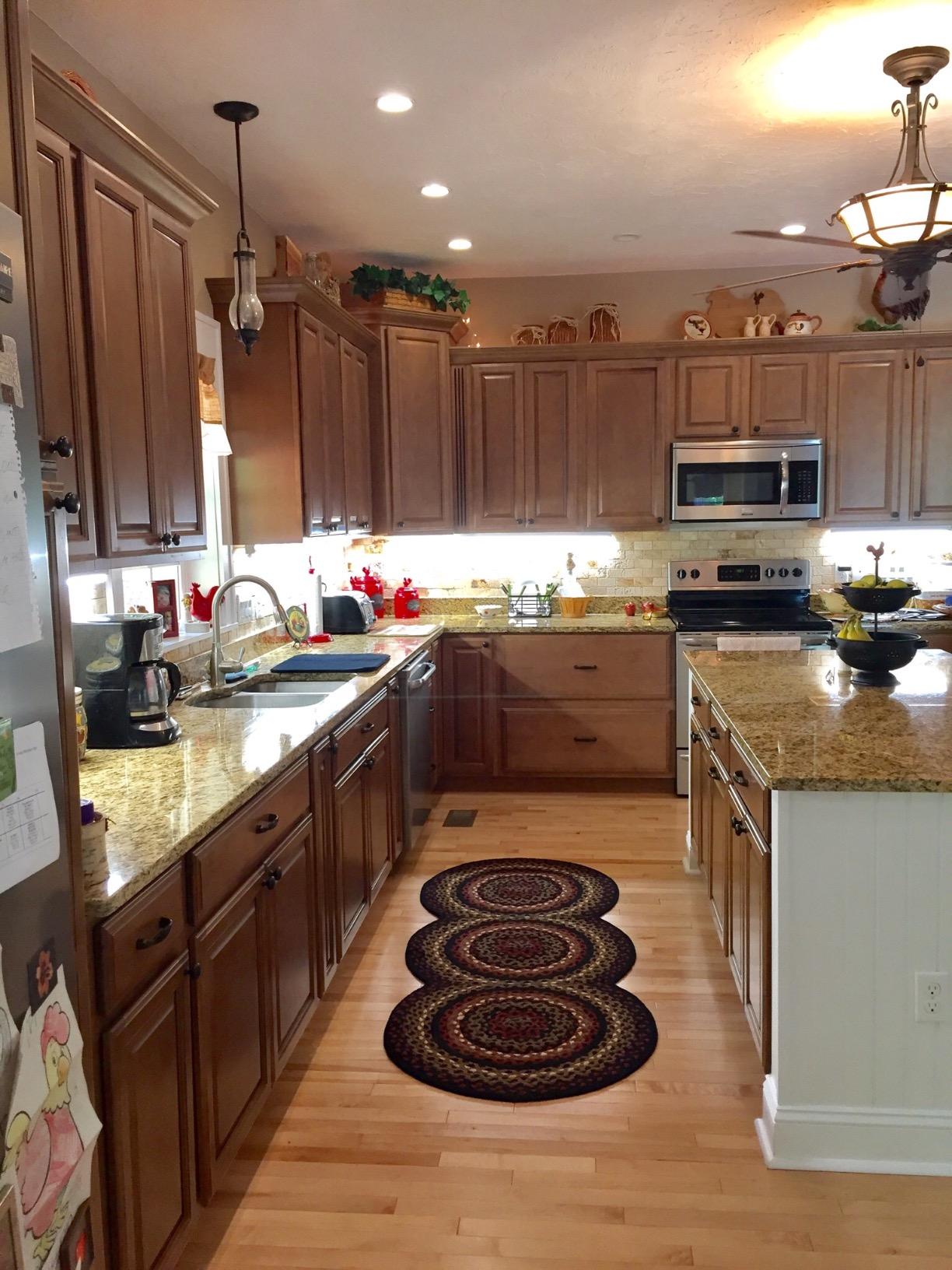 Red Folk Art Braided Rug Runner - 30"x72" (2.6'x6') Park Designs