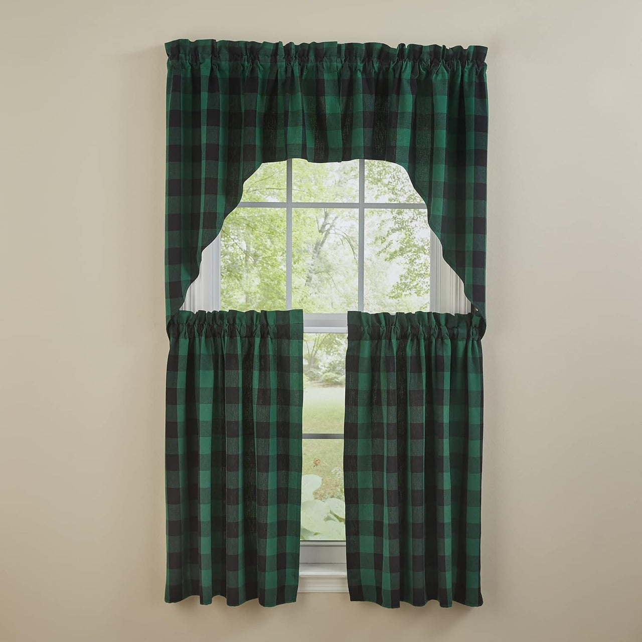 Wicklow Check Swag - 36"L - Forest Park Designs - The Fox Decor