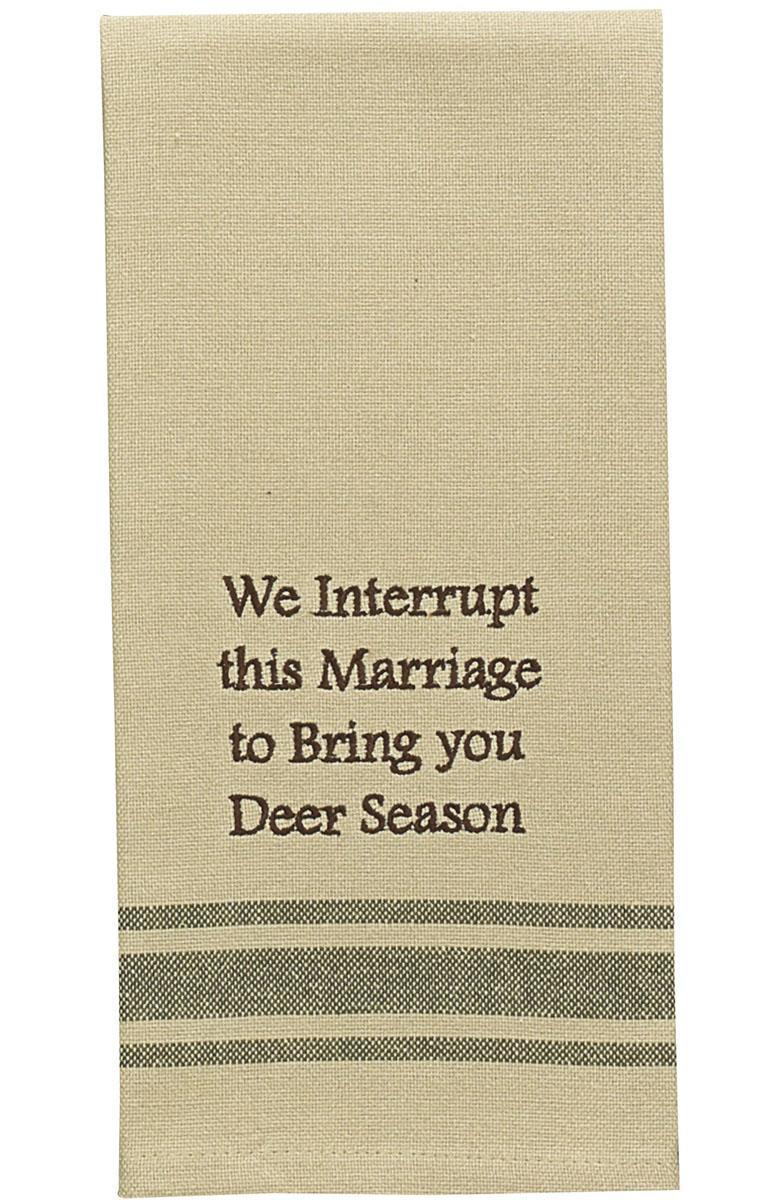 Interrupt Marriage Dishtowel - Set of 2 Park Designs - The Fox Decor