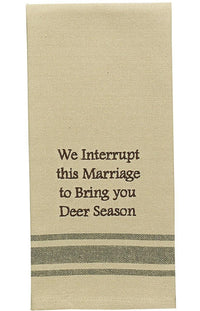 Interrupt Marriage Dishtowel - Set of 2 Park Designs - The Fox Decor