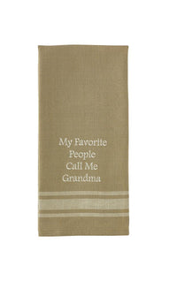 Call Me Grandma Dishtowel - Set of 2 Park Designs - The Fox Decor