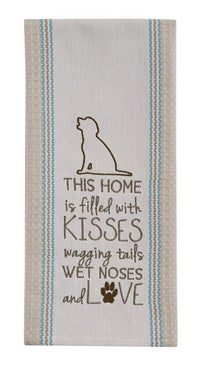 Filled with Kisses Embroidered Dishtowel - Set of 2 Park Designs - The Fox Decor