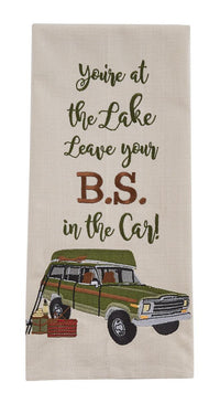 Leave Your Bs Embroidered Dishtowel - Set of 2 Park Designs - The Fox Decor