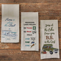 Leave Your Bs Embroidered Dishtowel - Set of 2 Park Designs - The Fox Decor