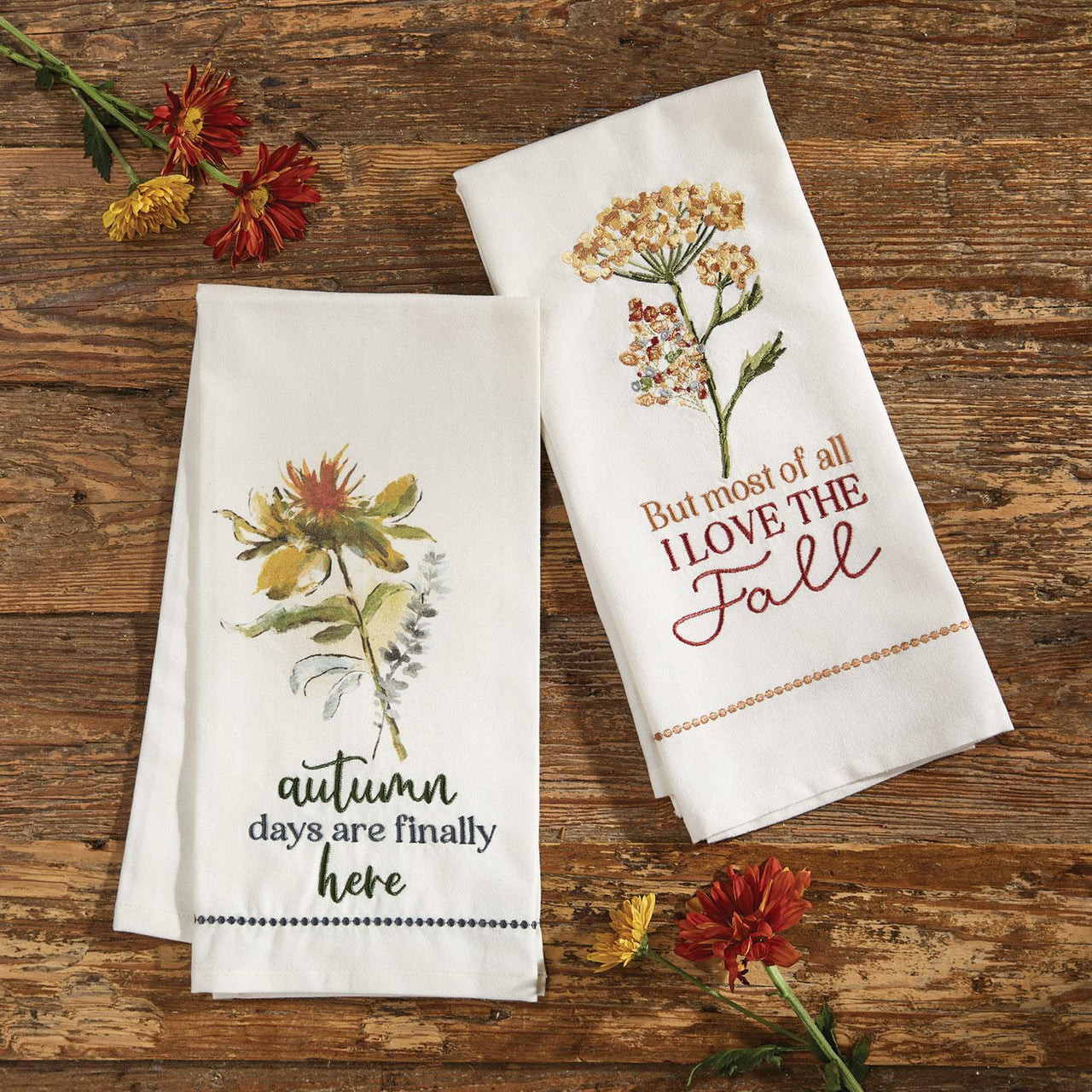 I Love The Fall Decorative Dishtowel - Set of 6 Park Designs - The Fox Decor