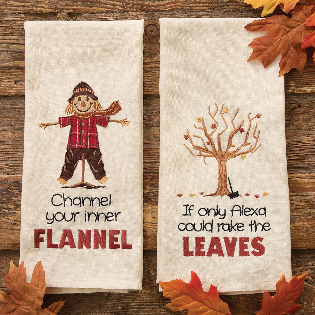 Channel Your Flannel Dishtowels - Set of 2 Park Designs - The Fox Decor