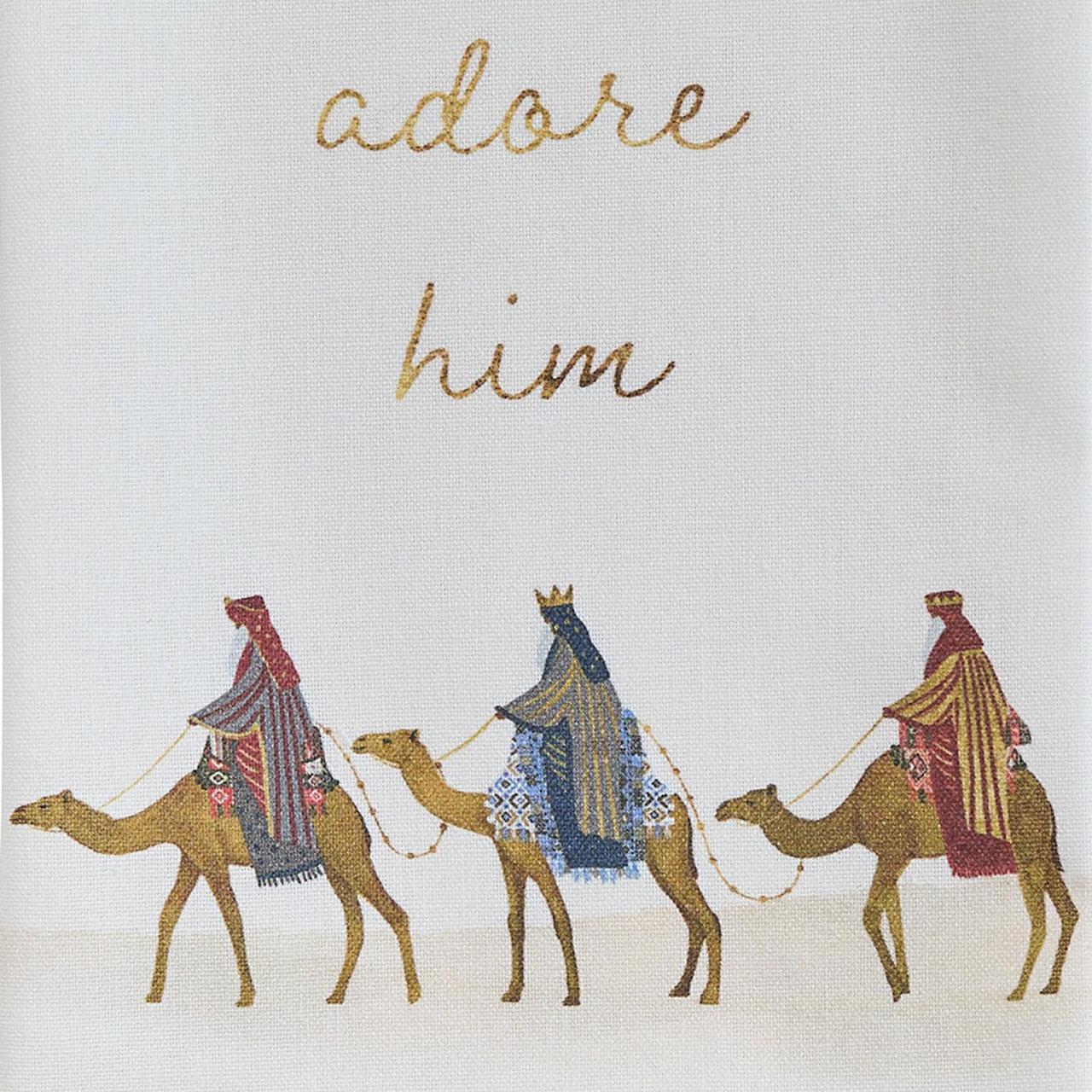 Let Us Adore Him Dishtowel - Set of 6 Park Designs - The Fox Decor