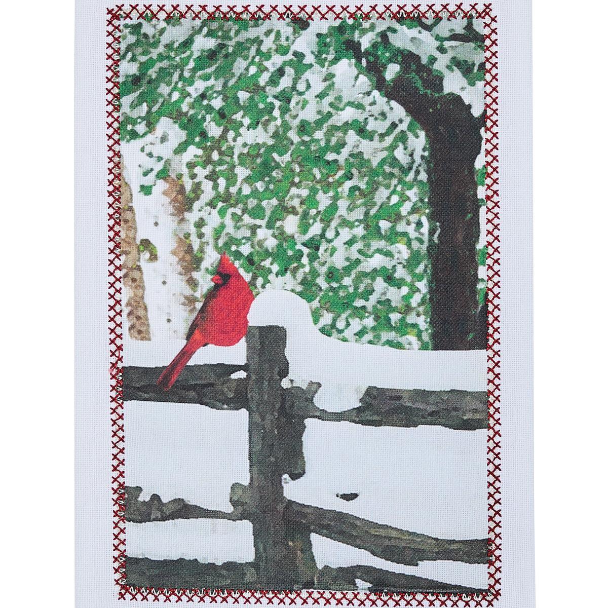 Bird On Fence Patch Dishtowels - Park Designs - The Fox Decor