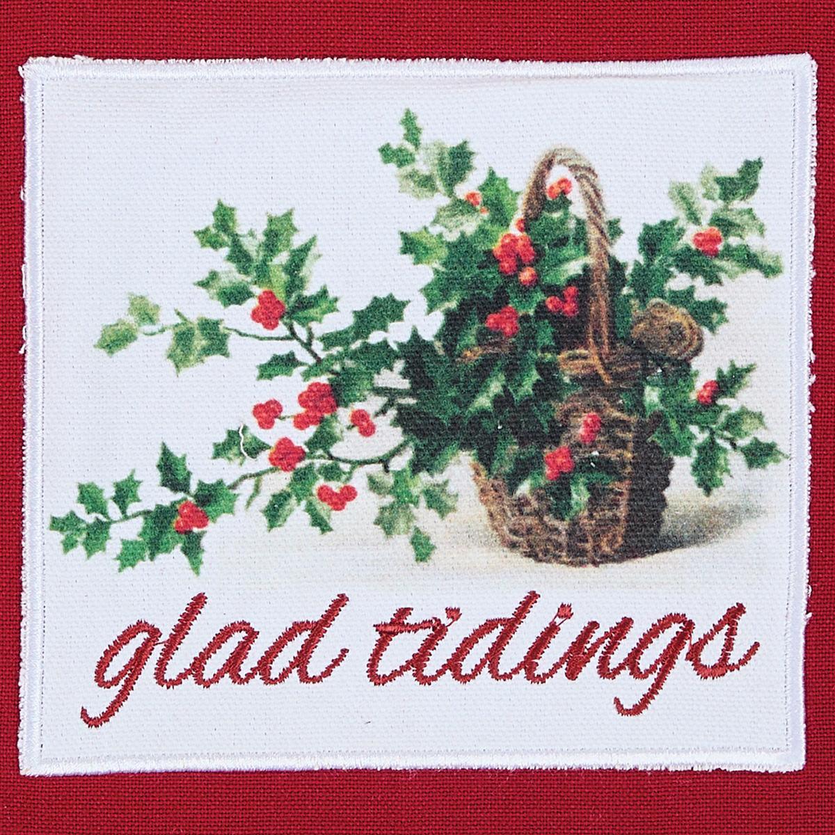 Glad Tidings Holly Basket Dishtowel - Set of 6 Park Designs - The Fox Decor