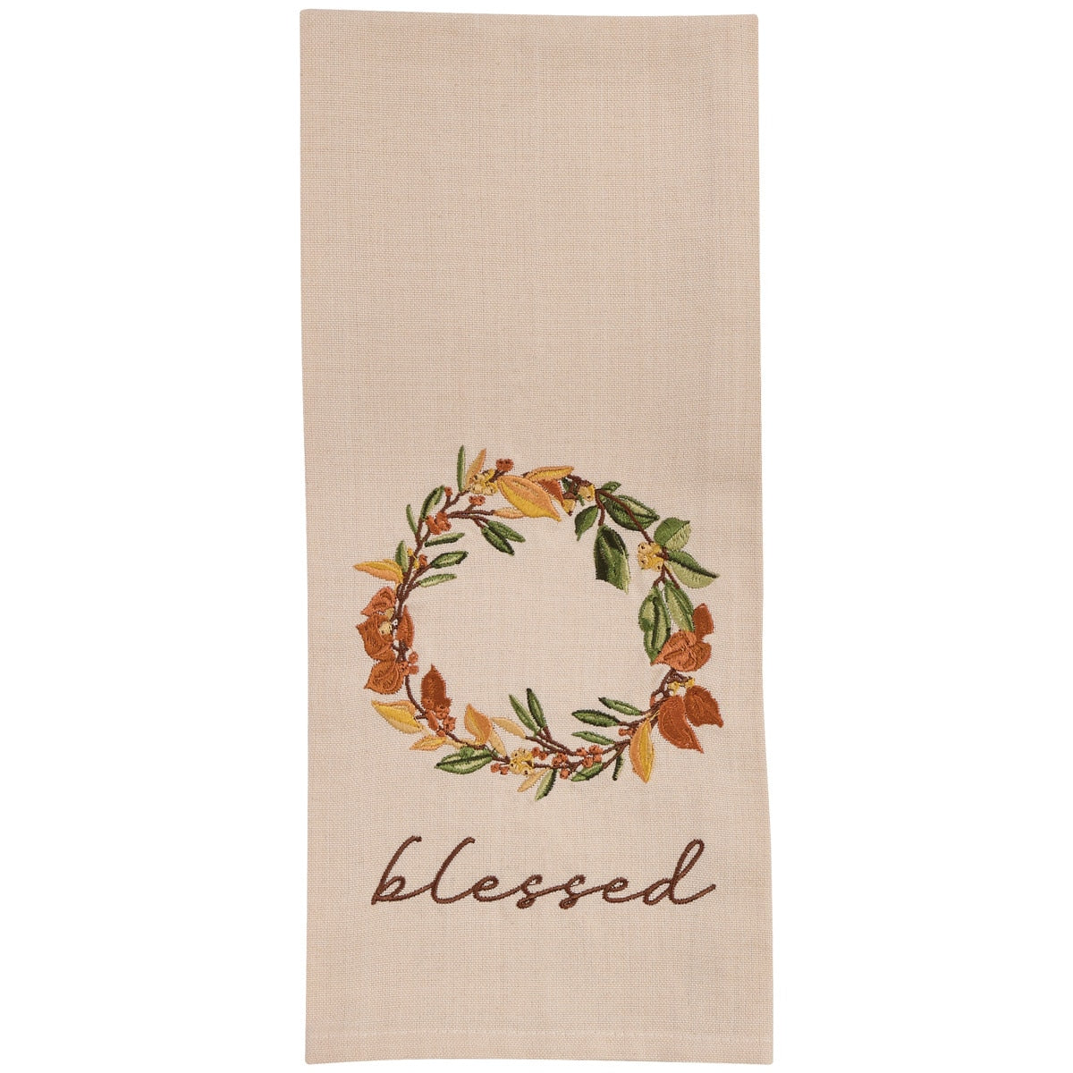 Elderberry Wreath Embroidered Dishtowels - Set of 6 Park Designs