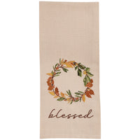 Elderberry Wreath Embroidered Dishtowels - Set of 6 Park Designs