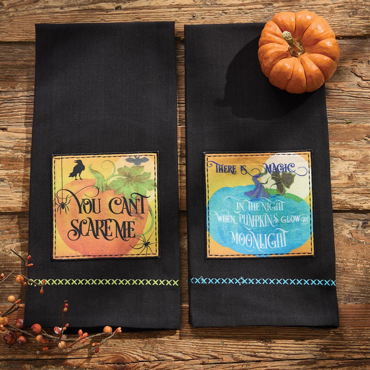 You Can't Scare Me Decorative Dishtowel - Set of 6 Park Designs - The Fox Decor