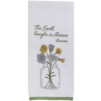 Earth Laughs In Flowers Dishtowel - Set of 6 Park Designs - The Fox Decor