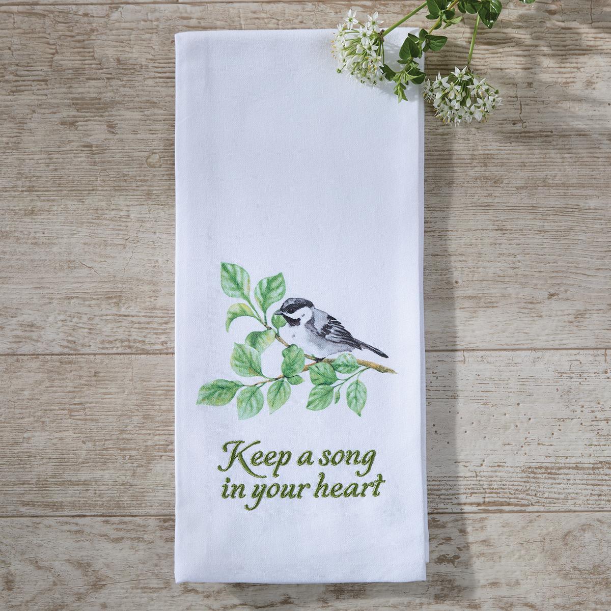 Keep A Song In Your Heart Dishtowel - Set of 6 Park Designs - The Fox Decor