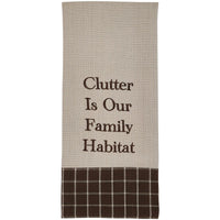 Clutter Is Our Family Dishtowel - Set of 6 Park Designs - The Fox Decor