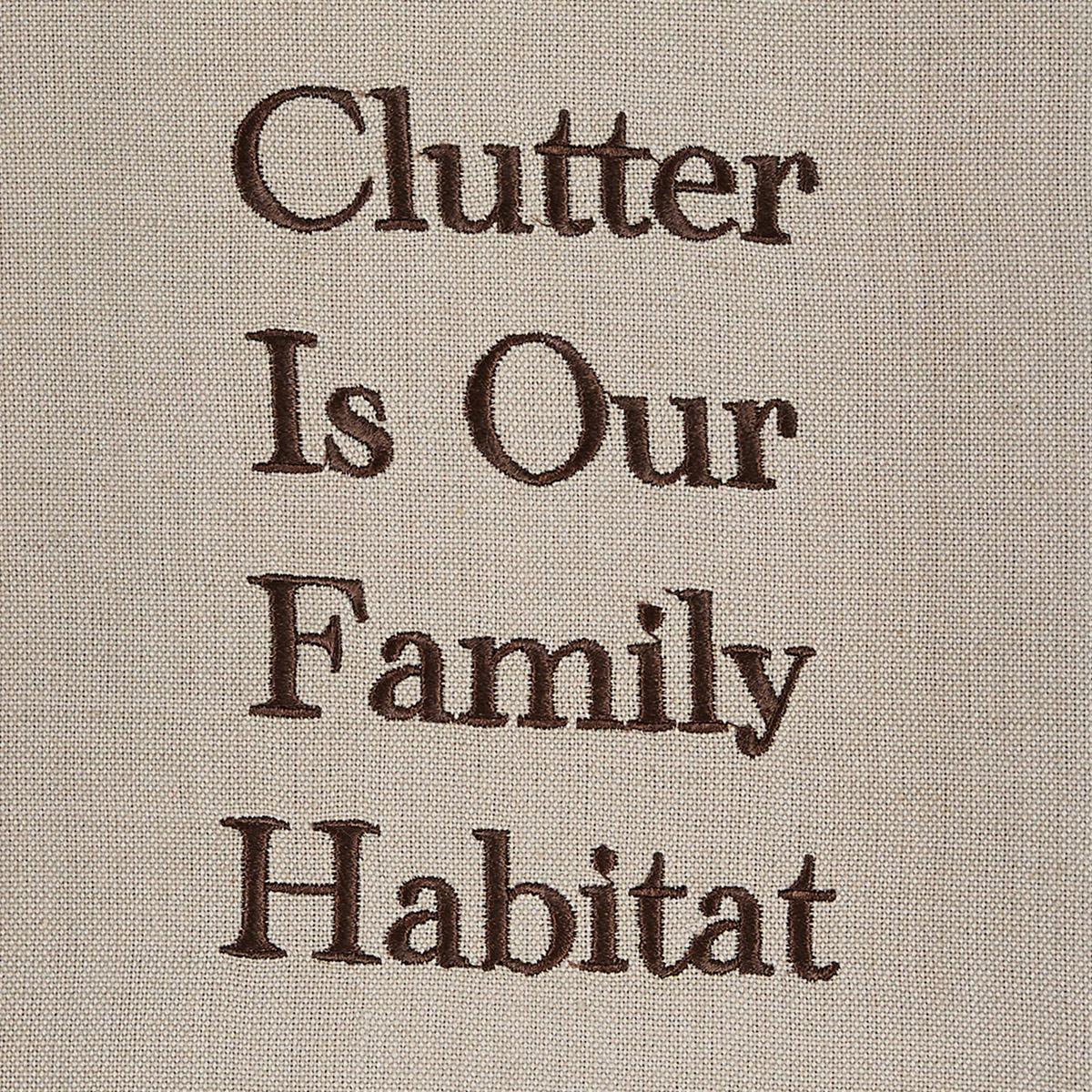 Clutter Is Our Family Dishtowel - Set of 6 Park Designs - The Fox Decor