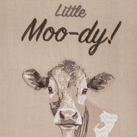 Just A Little Moo-Dy Embroidered Dishtowel - Set of 6 Park Designs - The Fox Decor