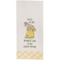 Easter Parade Embroidered Dishtowel - Park Designs - The Fox Decor