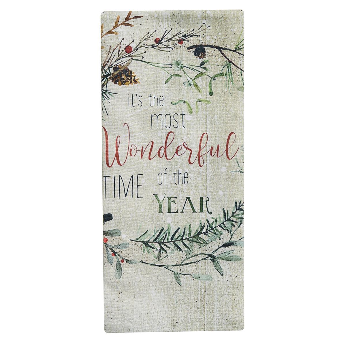 Wonderful Time Printed Dishtowel - Set of 6 Park Designs - The Fox Decor